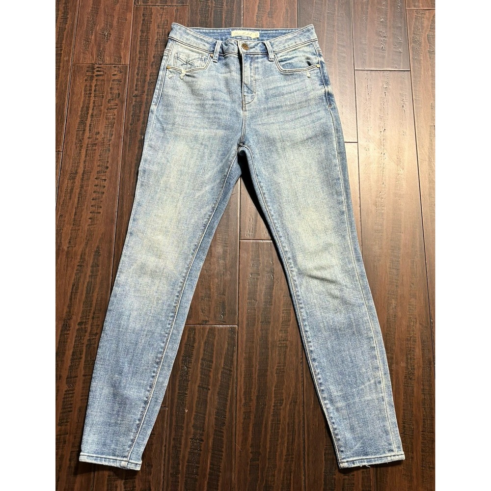 Unpublished Jeans Womens 27 Skinny Toothpick Ankle Denim Medium Wash Preppy